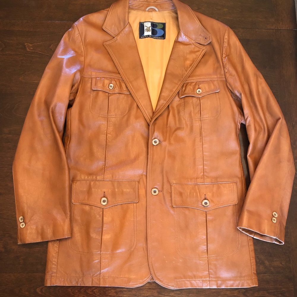 BREIER OF AMSTERDAM Genuine Vintage Leather Jacket